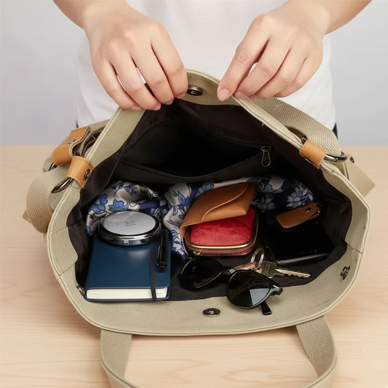 Ergonomisk multifunktionel taske med 3-i-1 bæresystem