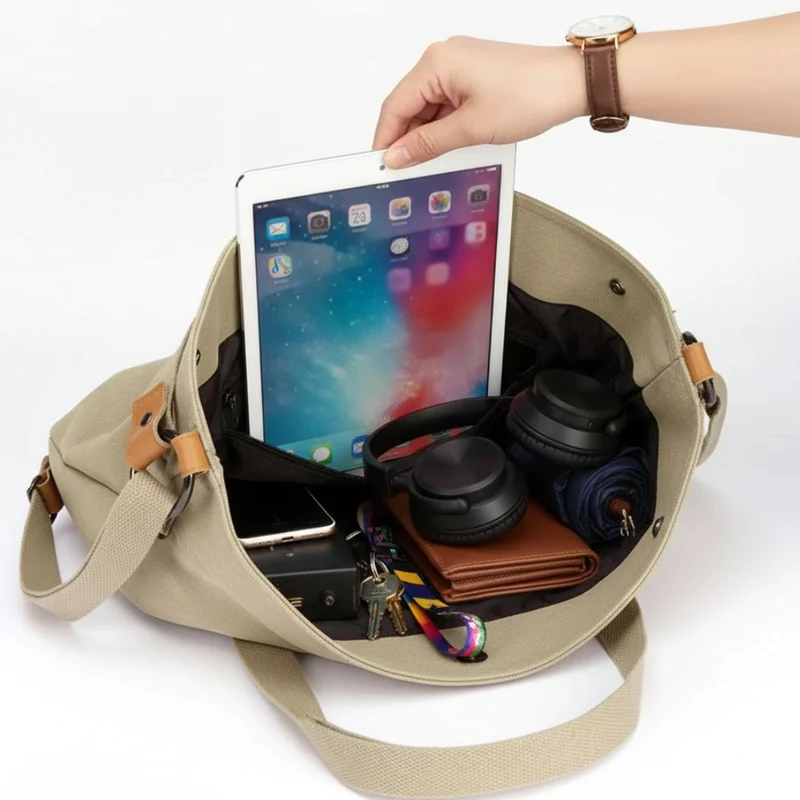 Ergonomisk multifunktionel taske med 3-i-1 bæresystem