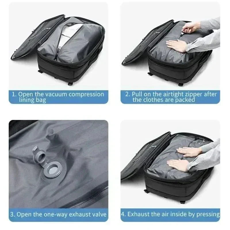 Kompakt Laptop-Rygsæk til Rejser - Sammenfoldelig Design