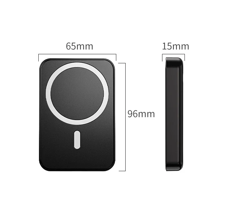 Trådløs magnetisk powerbank med støttefod