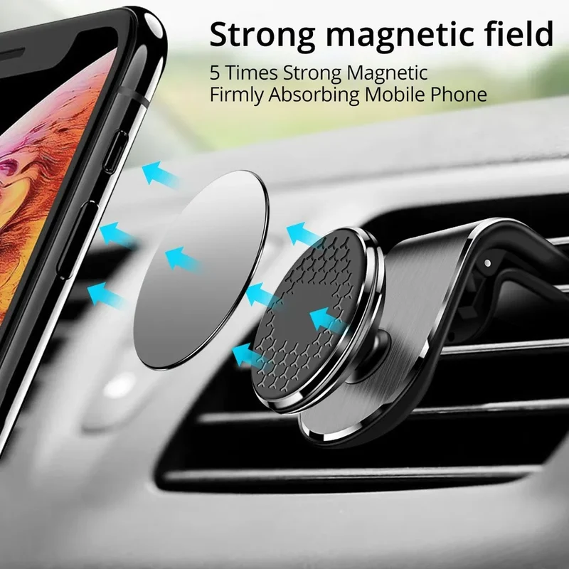 Magnetisk bil ventilationsholder til mobiltelefon