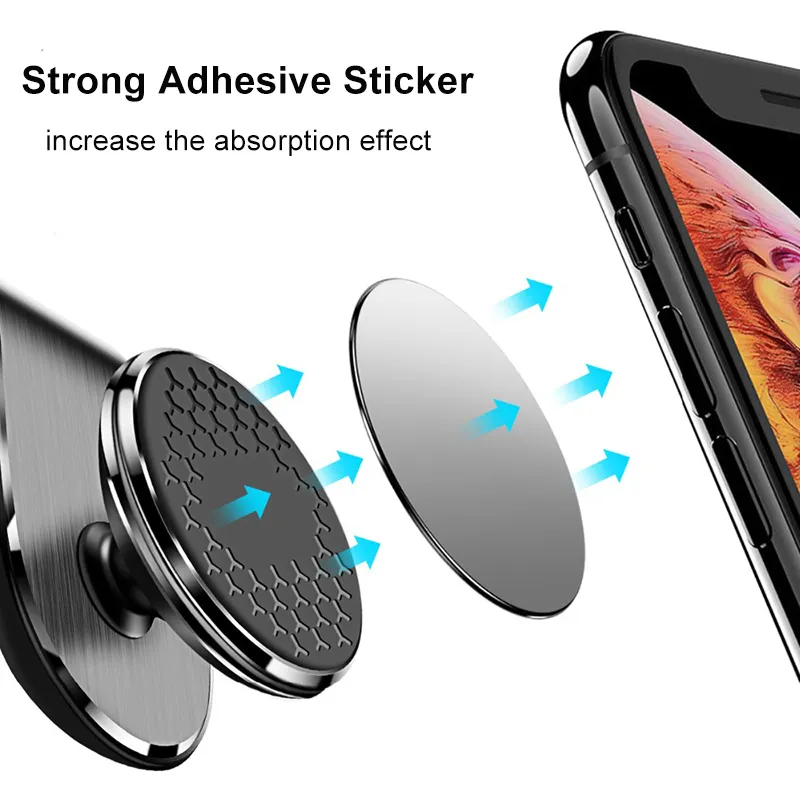 Magnetisk bil ventilationsholder til mobiltelefon