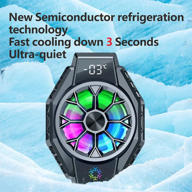 Mini Bærbar Halvleder Køleventilator