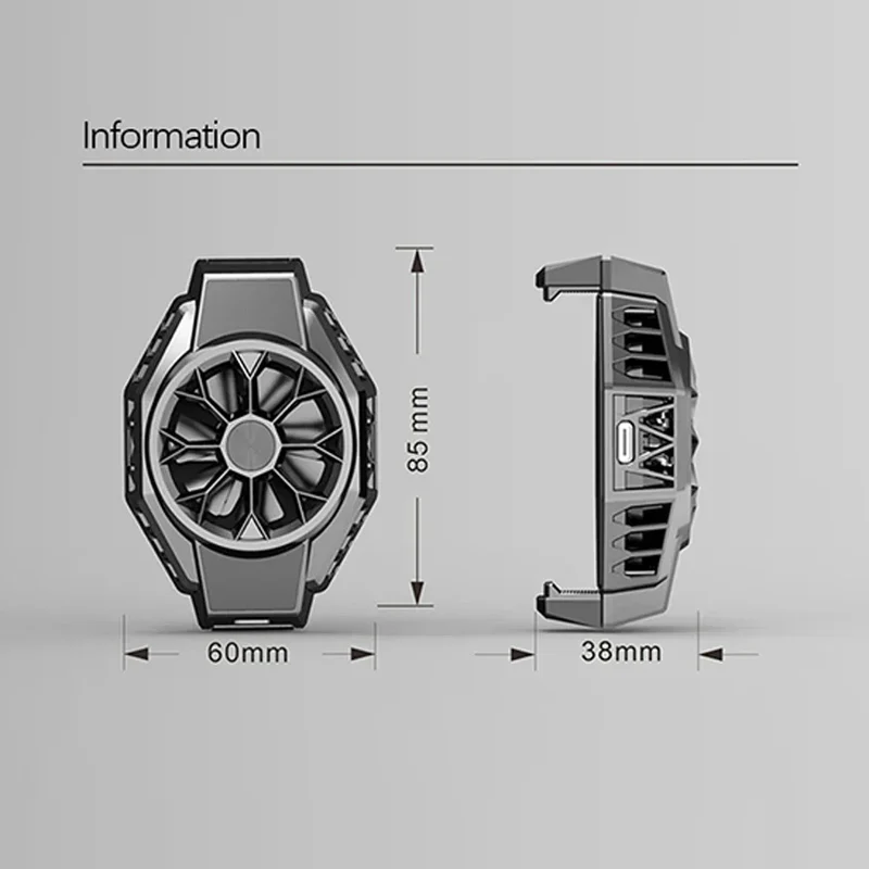 Mini Bærbar Halvleder Køleventilator
