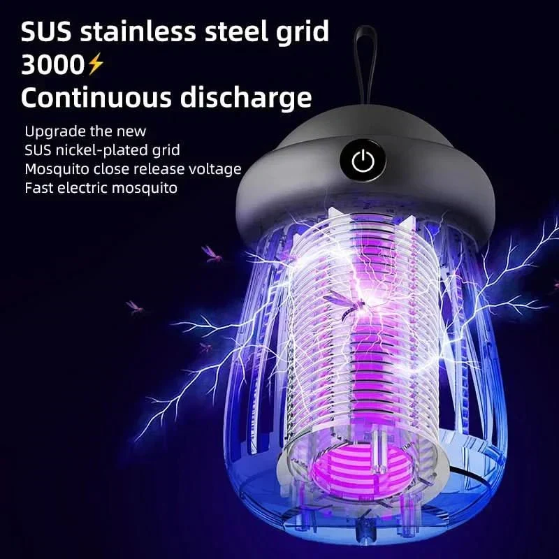 Mückenfalle mit UV-Lampe und 3000V Elektroschock