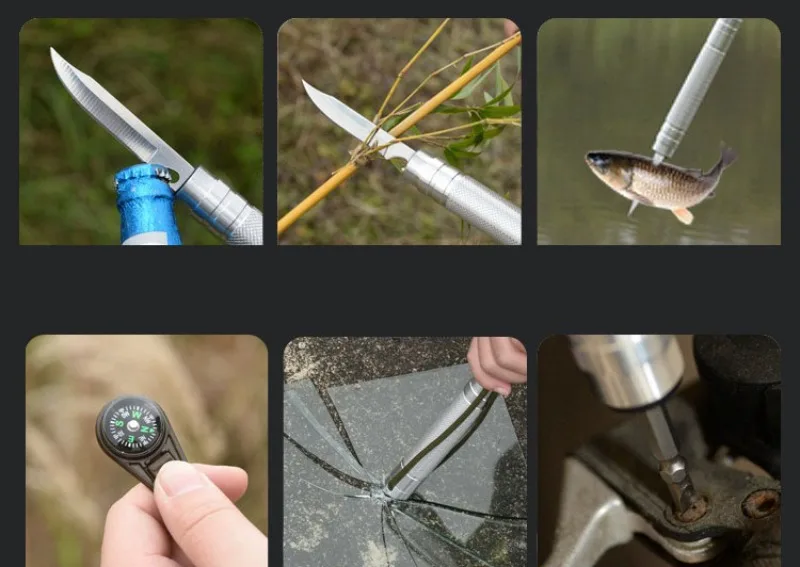 Multifunktionel udendørs campingspade