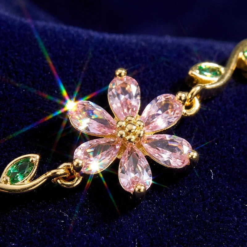 Jewelance™ BlossomBracelet 1+1 GRATIS: Blomma Blomblad Blomster Modearmband