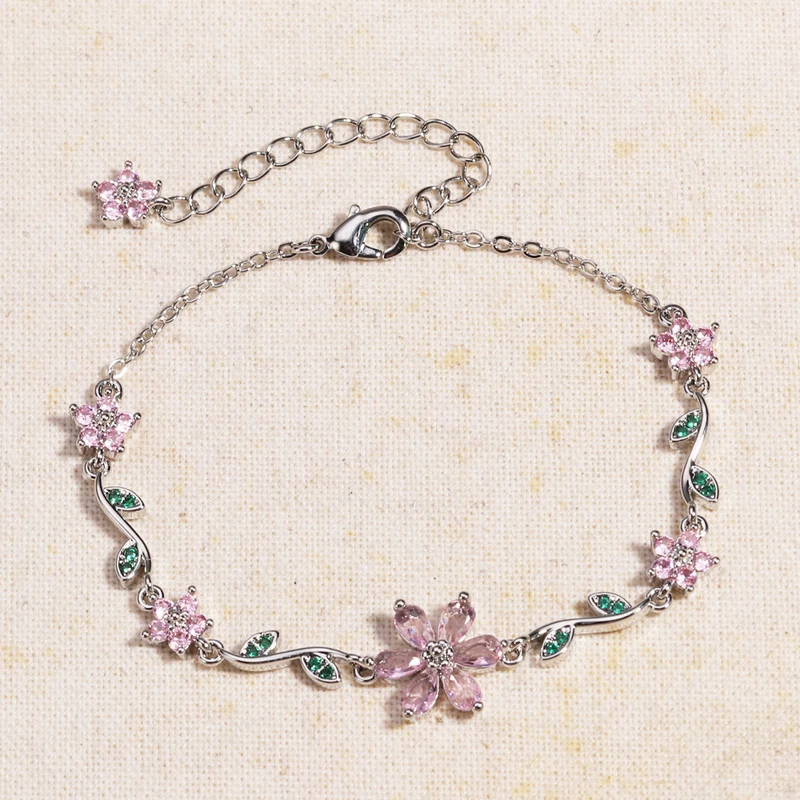 Jewelance™ BlossomBracelet 1+1 GRATIS: Blomma Blomblad Blomster Modearmband