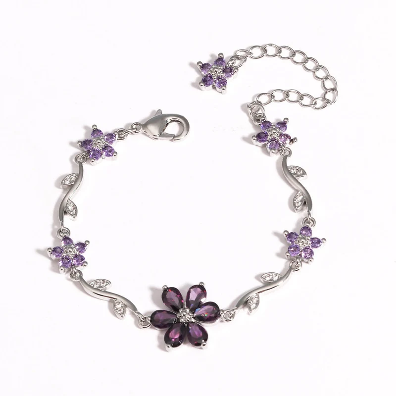 Jewelance™ BlossomBracelet 1+1 GRATIS: Blomma Blomblad Blomster Modearmband