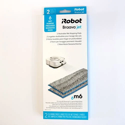 iRobot Braava Jet M6 Washable Wet Mopping Pads- 2 pack