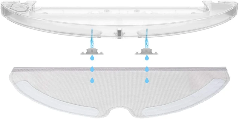 Roborock S6, S5, E35, E20, Series Water Tank Filter 12 Pack