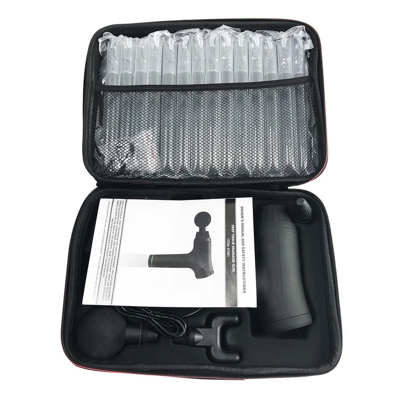 Massagepistol Pro+ med 6 massagehuvuden