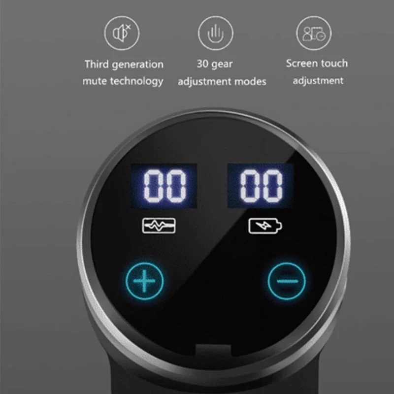 Massagepistol Pro+ med 6 massagehuvuden