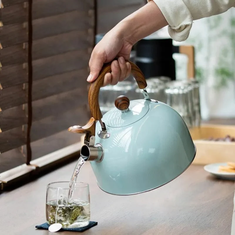 Edelstahl Kettle med Fløjlsfinish – Induktionsvenlig, 3L, Elegant Design