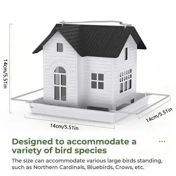 Solar Foderhus med LED – Lysende Havelampe & Foderstation