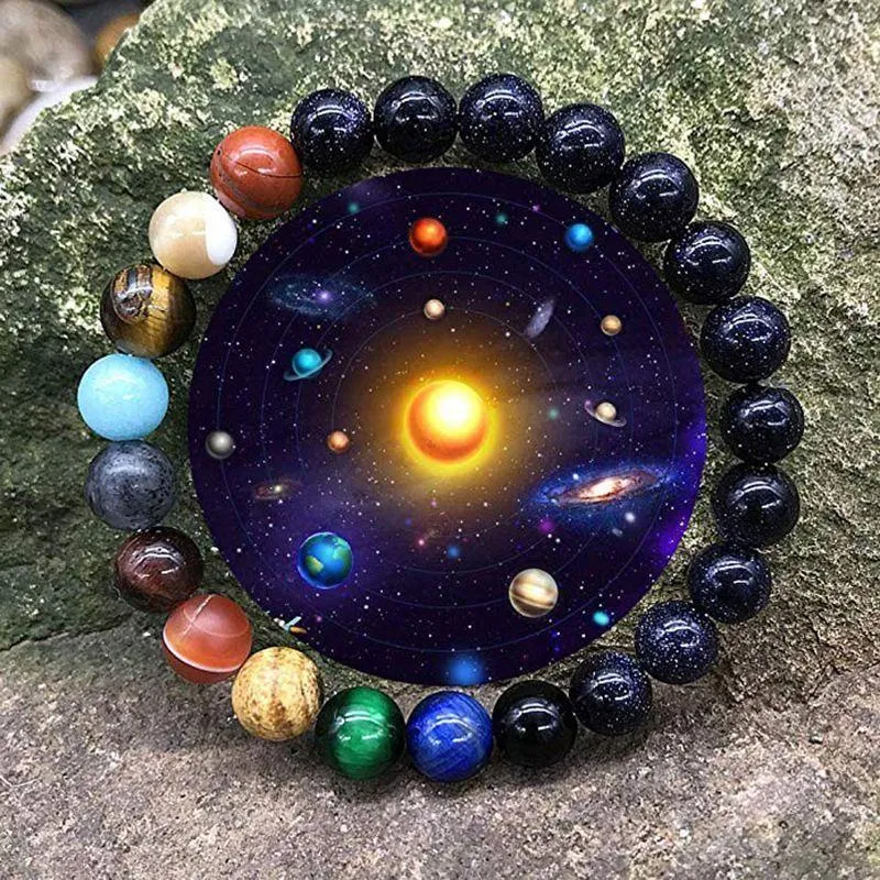 Natursten Solar-System Armbånd