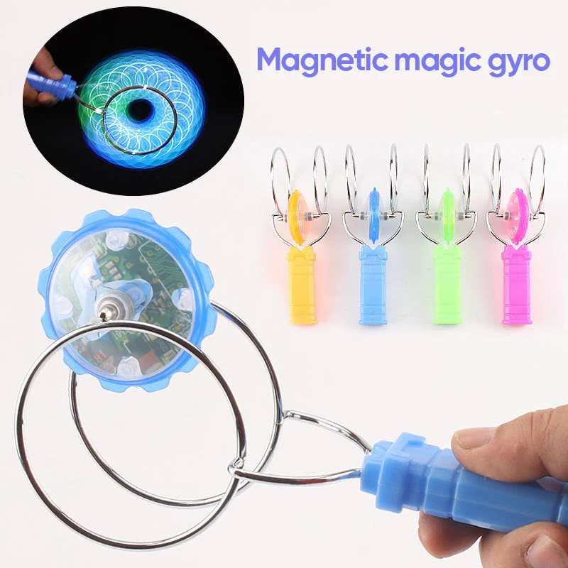 Retro Magnetisk Gyro med Magnet - Magisk Legetøj