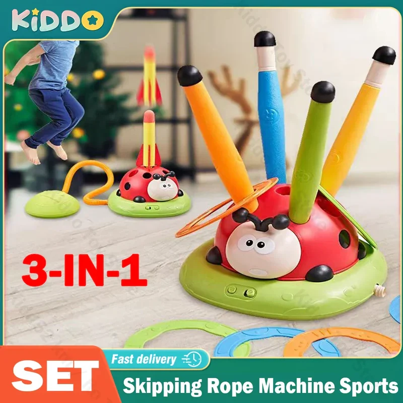 3-i-1 Sports Legetøj - Hopmaskine