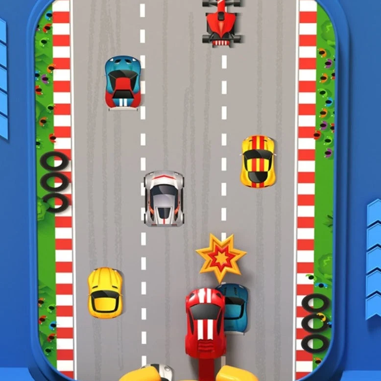 Racerspil - Arcade Kast - 2 Farvevarianter