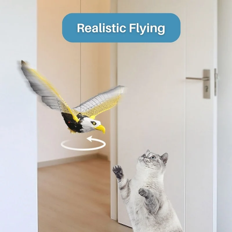 Interaktivt kattelegetøj til sjov og motion – Fjerflyvning