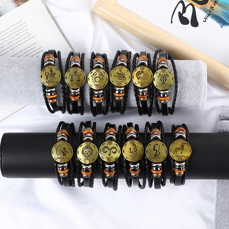 Jewelance™ ZodiacBracelet 1+1 GRATIS: Justerbart Vintage Charm Stjärntecken Armband