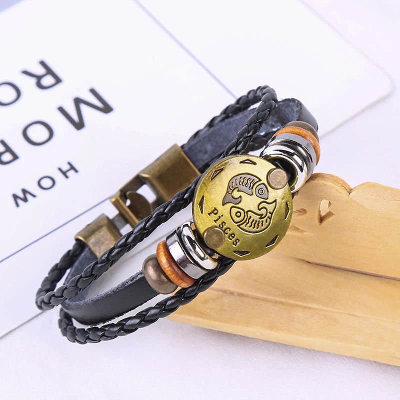 Jewelance™ ZodiacBracelet 1+1 GRATIS: Justerbart Vintage Charm Stjärntecken Armband