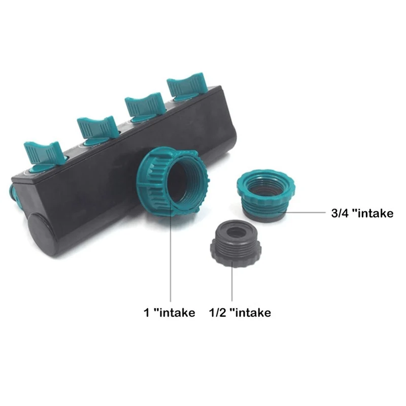 Justerbar vandhaner-adapter til have-slangefordeler