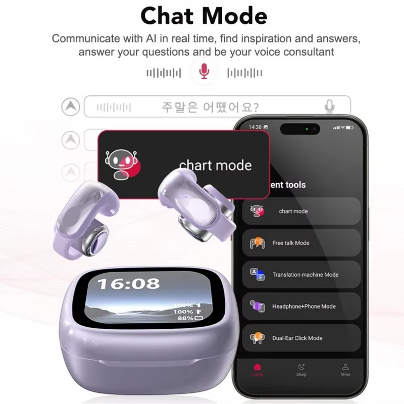 Trådløse Øretelefoner med Åben Design og ASMR-Funktioner