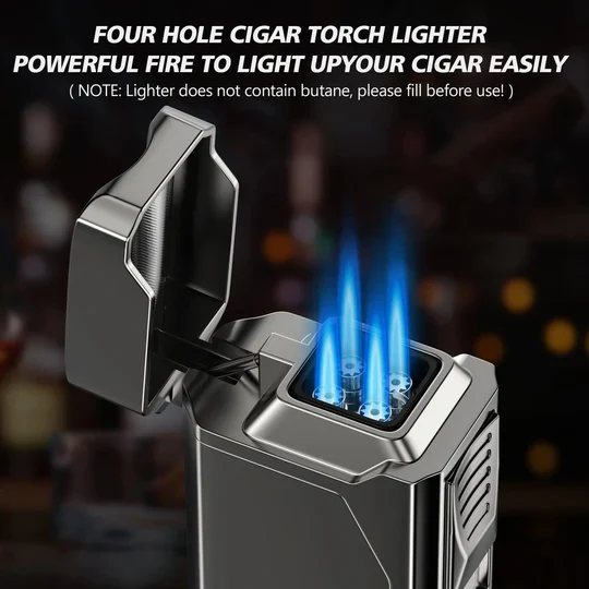 Cigar lighter og cutter sæt