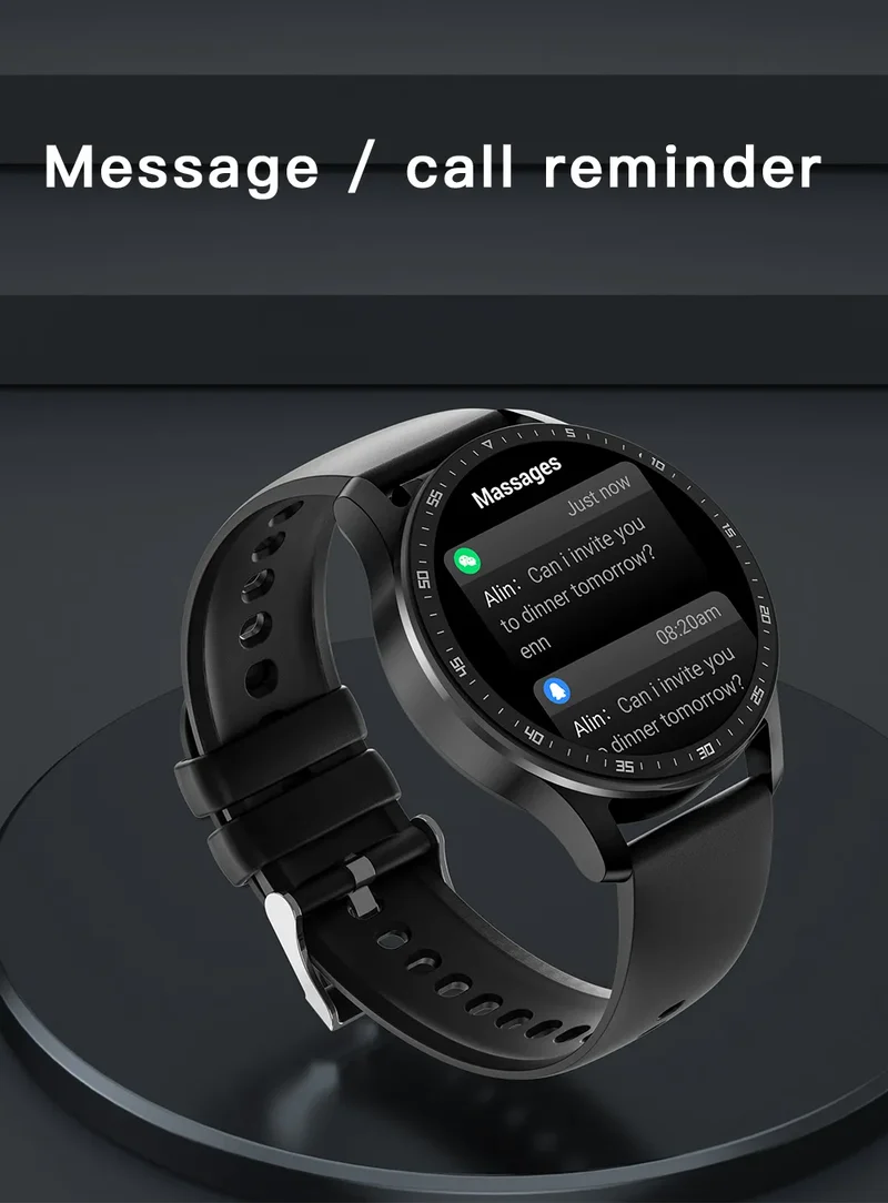To-en-i-én Smartwatch med Bluetooth-høretelefoner