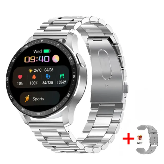 To-en-i-én Smartwatch med Bluetooth-høretelefoner