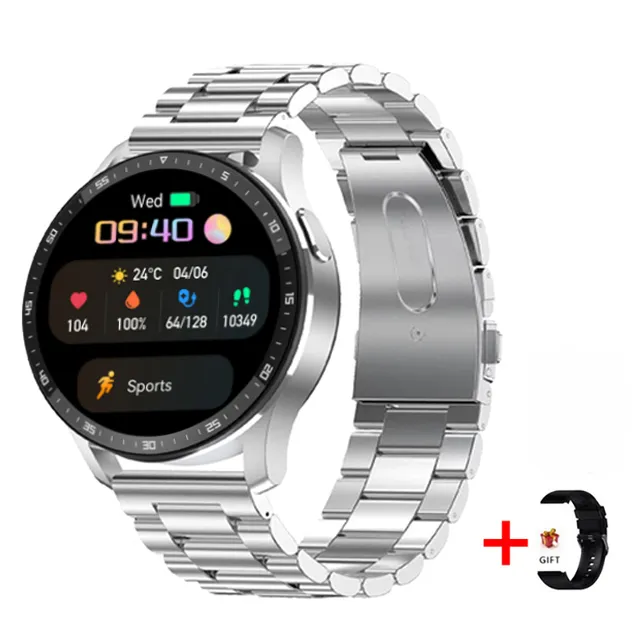 To-en-i-én Smartwatch med Bluetooth-høretelefoner