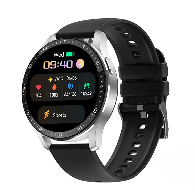 To-en-i-én Smartwatch med Bluetooth-høretelefoner