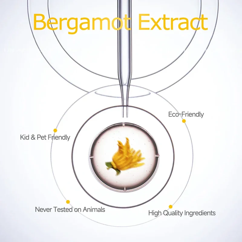 Bergamot æterisk olie til hårpleje, hudpleje og diffuser