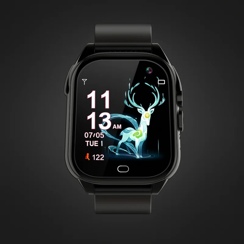 Børne Smartwatch med Touchscreen – Fitness Tracker, Genopladelig via USB