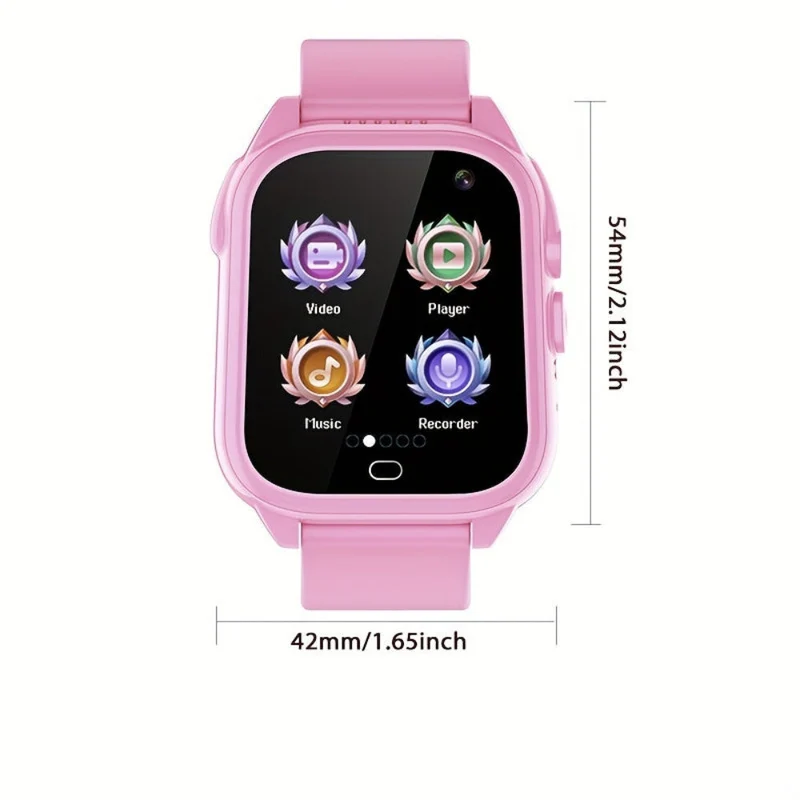 Børne Smartwatch med Touchscreen – Fitness Tracker, Genopladelig via USB