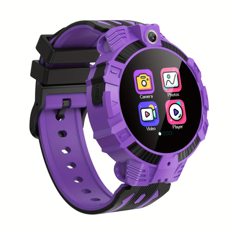 Børne Smartwatch med Touchscreen, Kamera og Genopladeligt USB Batteri
