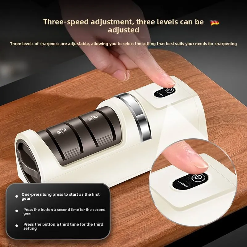 Globetrek° EdgeSharpener: Elektrisk Snabb Skärpning System Jämna Kant Avsluta Verktyg