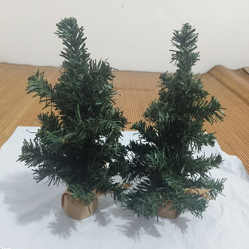 Rustikalt Juletræ med Jute-base til Borddekoration