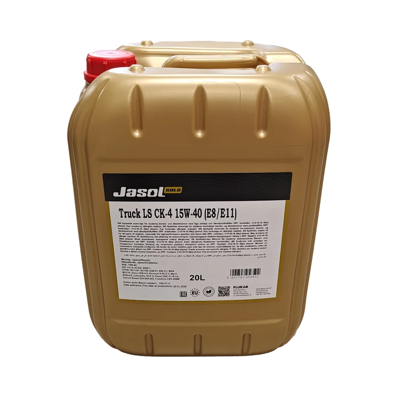 JASOL Gold Truck LS CK-4 15W-40 (E8/E11), 20L