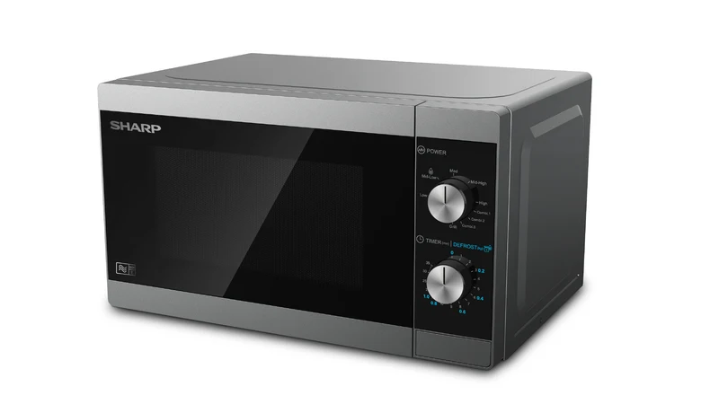 Sharp Home Appliances YC-MG01E-S mikrovågsugn Svart, Grå Kombinationsmikrovågsugn Bänkdiskmaskin 20 l 800 W