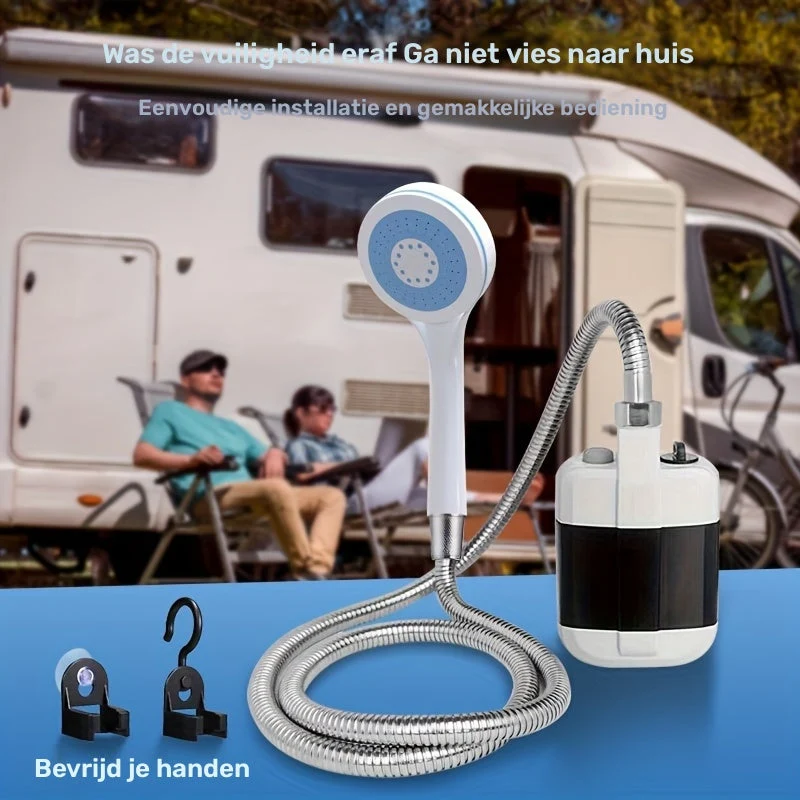 Bærbar Campingbruser med Vandfilter System