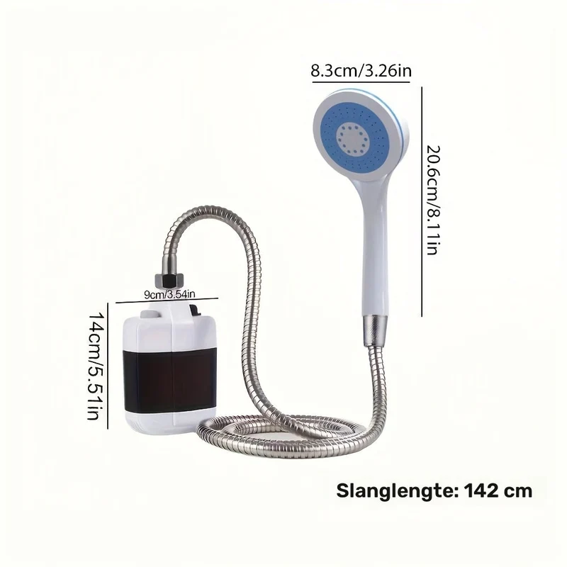 Bærbar Campingbruser med Vandfilter System