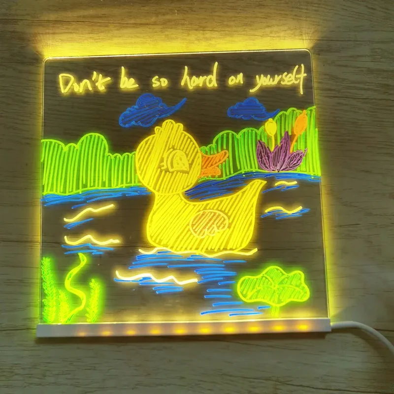 LED Tegneplade til Børn - Kreativ Lys Tabel