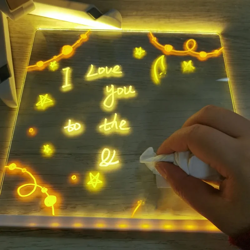 LED Tegneplade til Børn - Kreativ Lys Tabel