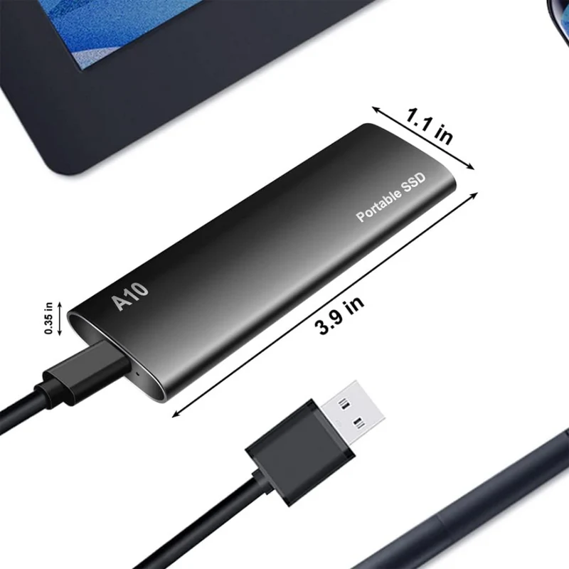 USB-C Lagringsenhed på 4 TB til rejse og arbejde