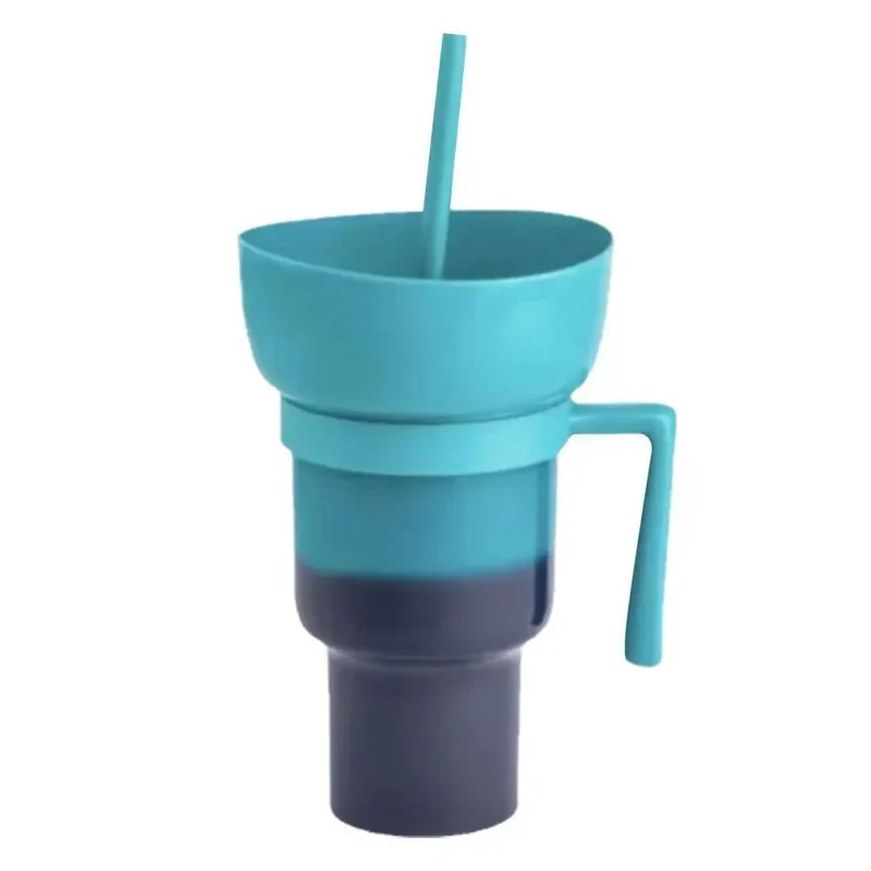 Dobbeltvase til Snacks og Drikke | 2-i-1 Tasse til Travle Dage