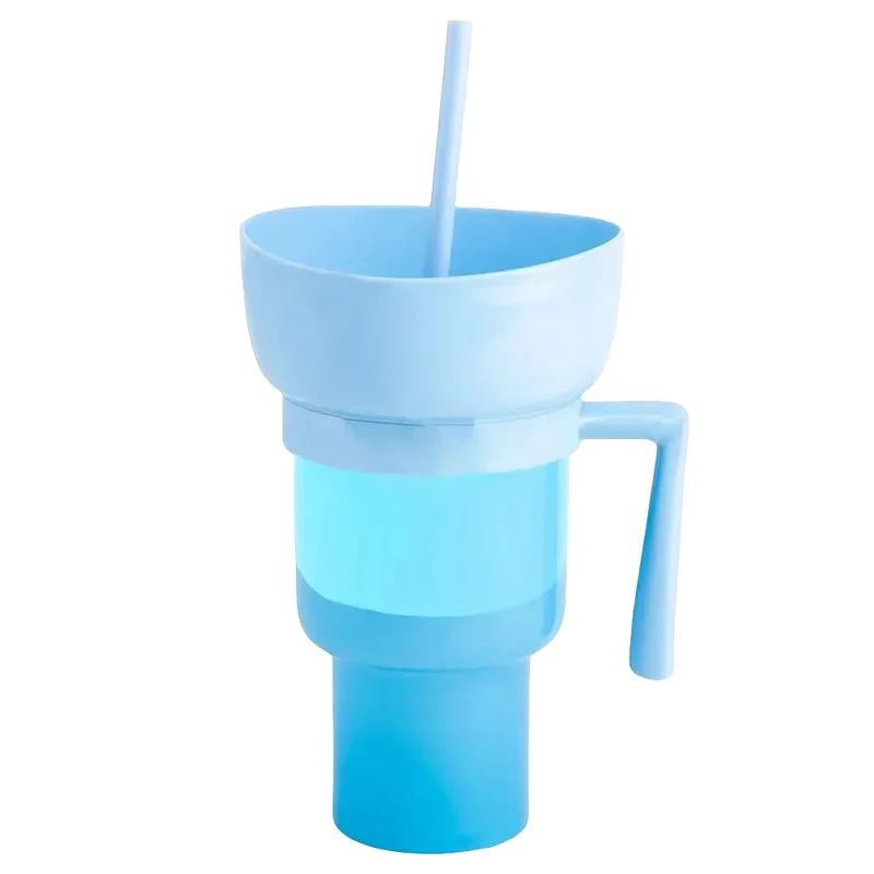 Dobbeltvase til Snacks og Drikke | 2-i-1 Tasse til Travle Dage
