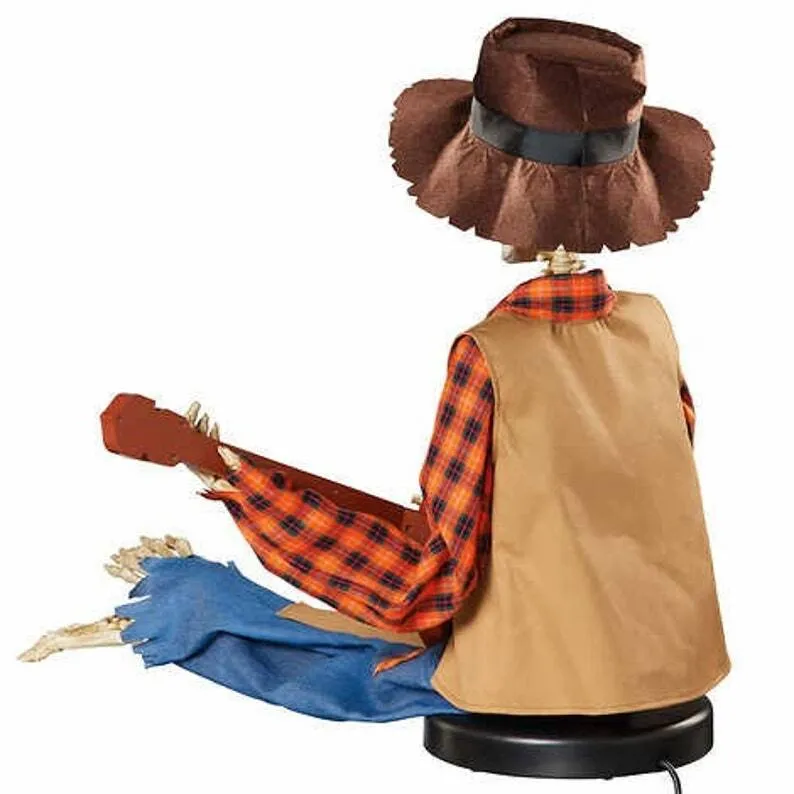 Lydeaktiveret Halloween Dekoration med Musik og Lys - Animations Skeletter