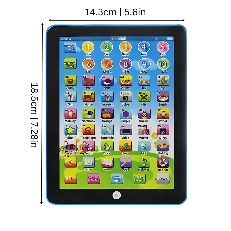 EduPlay Tablet til Børn 3–6 År - Interaktiv Læringsoplevelse